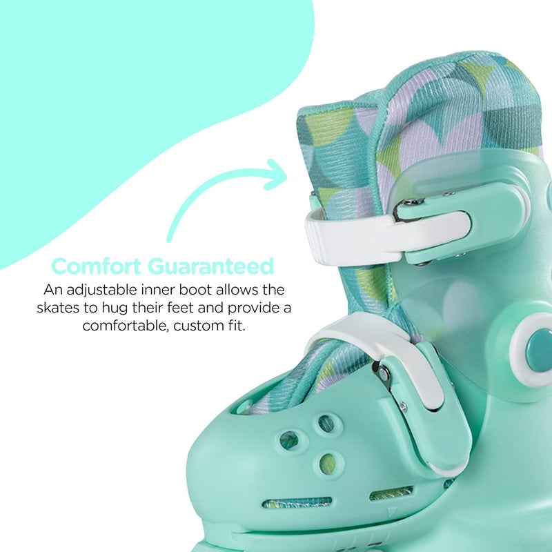 Yvolution Learner Twista Skates – 2-in-1 Adjustable Kids Roller Skates for Ages 2+ – Converts from Tri-Wheel to Inline Skates – No Tools Needed – US Size 7-11 - Image 4